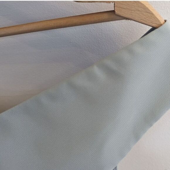 Jenny Yoo Ryan Chiffon Plunging V Neck Dress 10*** BHLDN Morning Mist green - Picture 4 of 16